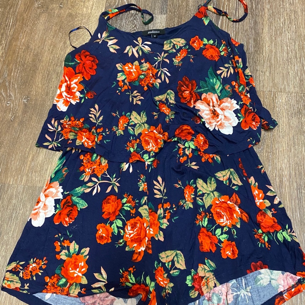 Charlotte Russe floral romper